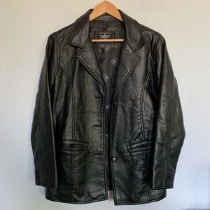 Reportage R.G.A. Italy Black Leather Jacket
